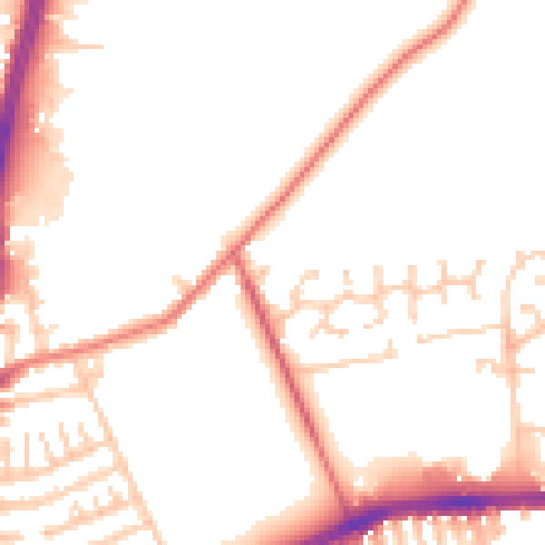 Daytime road noise heatmap for L9 0PF
