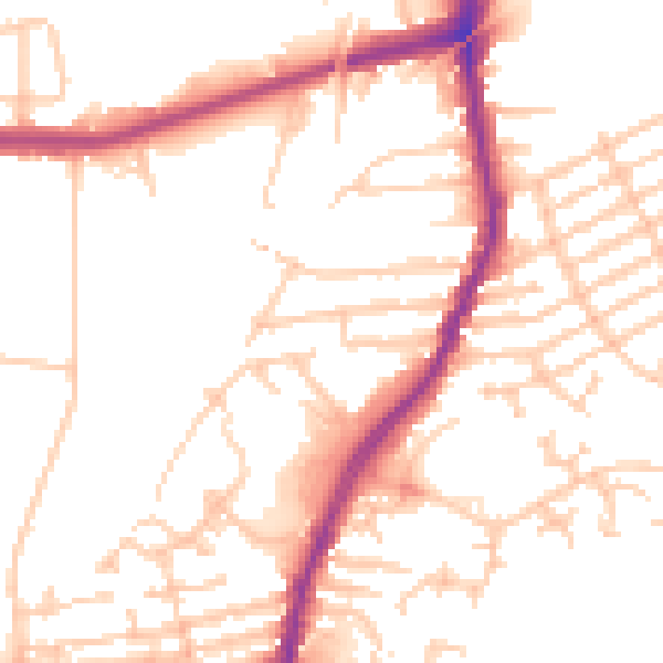 Daytime road noise heatmap for L9 1AU