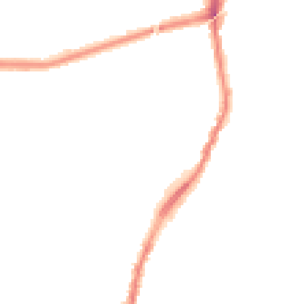 Night-time road noise heatmap for L9 1AU