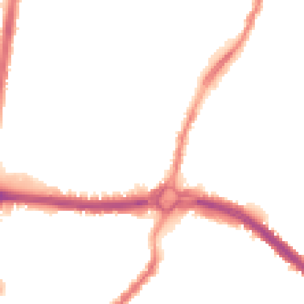 Night-time road noise heatmap for L9 1BG
