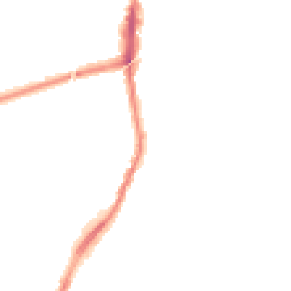 Night-time road noise heatmap for L9 1HB
