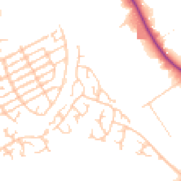 Daytime road noise heatmap for L9 1LE