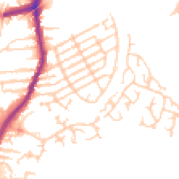 Daytime road noise heatmap for L9 2BB