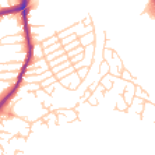 Daytime road noise heatmap for L9 2BD