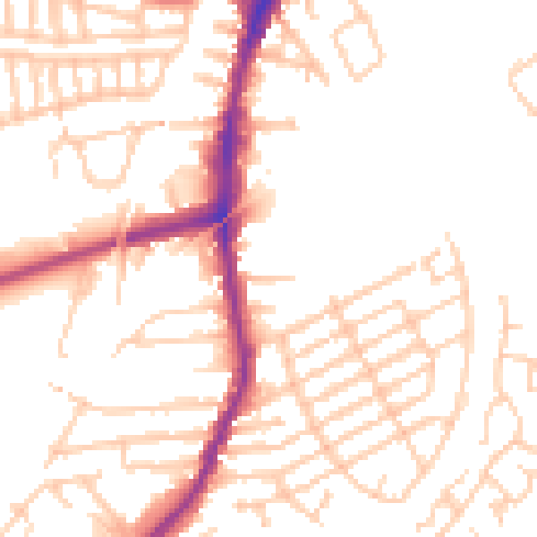 Daytime road noise heatmap for L9 2BP