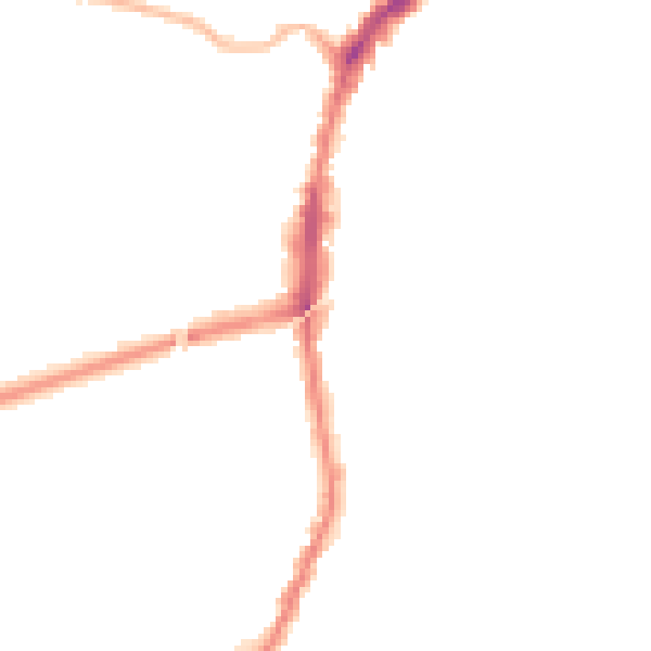 Night-time road noise heatmap for L9 2BX