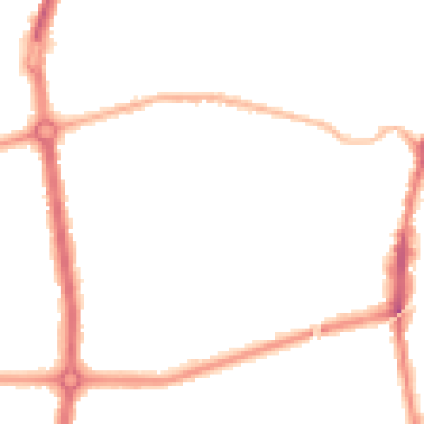 Night-time road noise heatmap for L9 3BJ