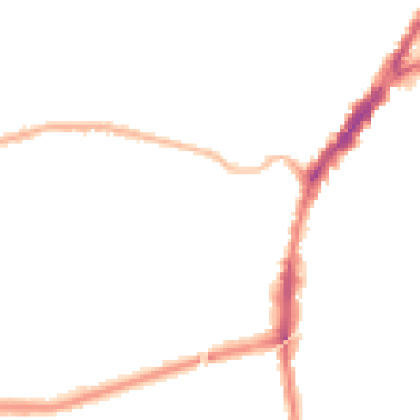 Night-time road noise heatmap for L9 3BQ