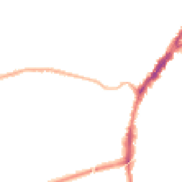 Night-time road noise heatmap for L9 3BR