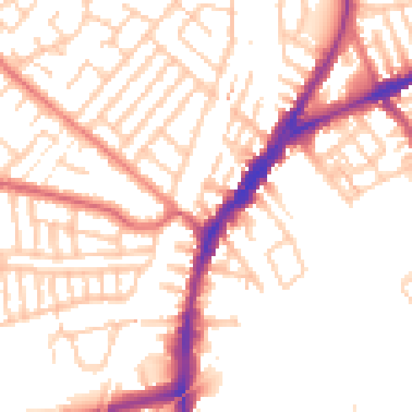 Daytime road noise heatmap for L9 4RD