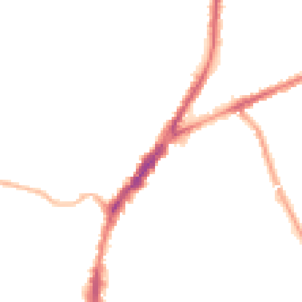 Night-time road noise heatmap for L9 4RQ