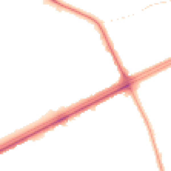 Night-time road noise heatmap for L9 6AS