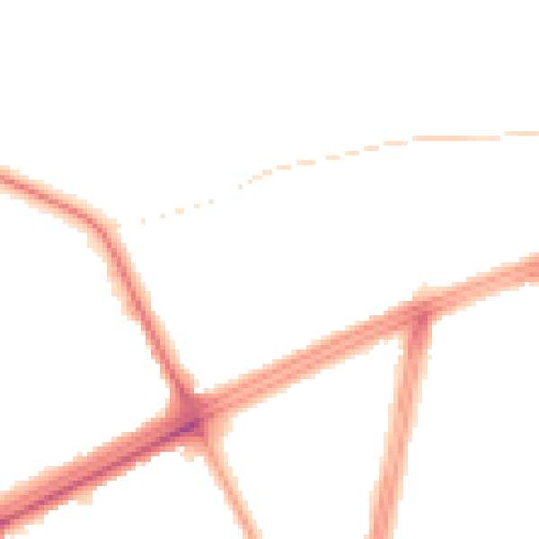 Night-time road noise heatmap for L9 6AY