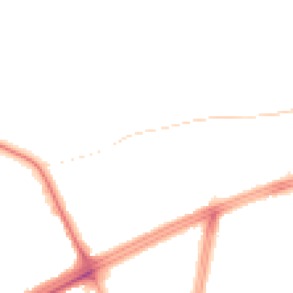 Night-time road noise heatmap for L9 6BA