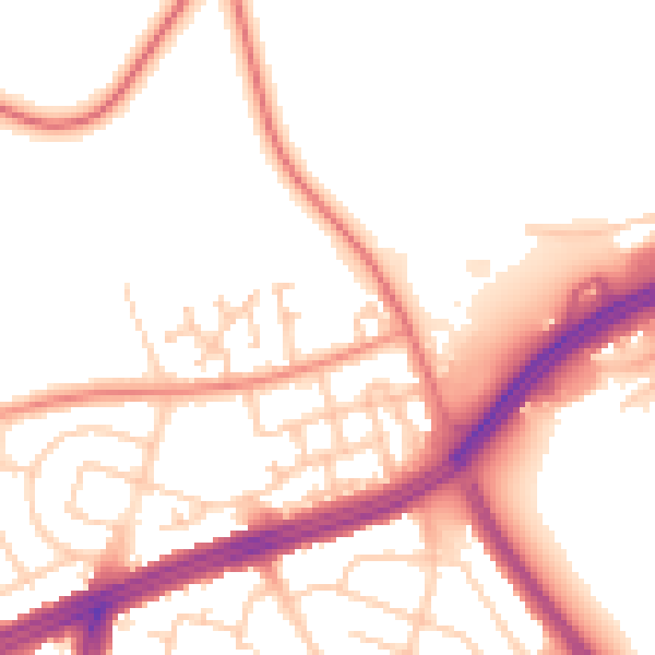 Daytime road noise heatmap for L9 6DT