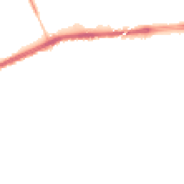 Night-time road noise heatmap for L9 7LG