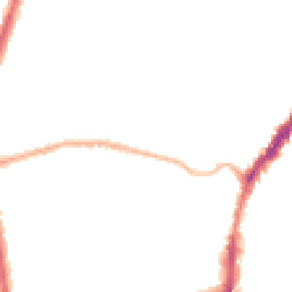 Night-time road noise heatmap for L9 8AL