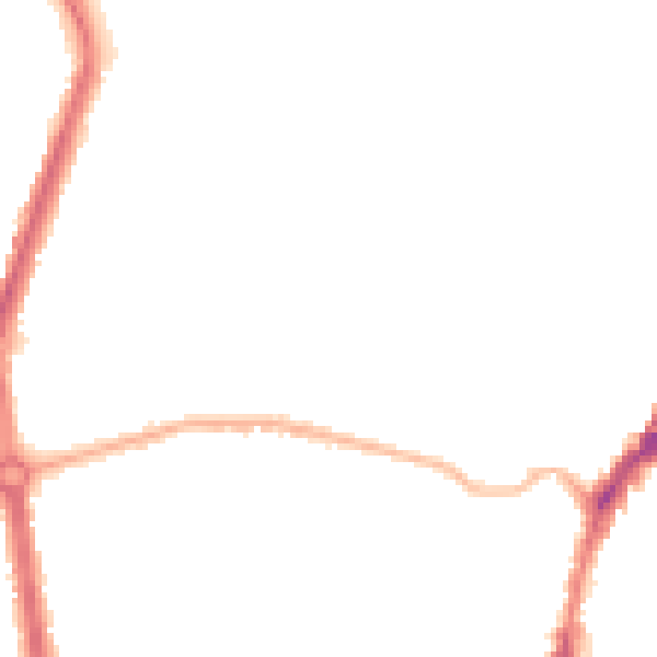 Night-time road noise heatmap for L9 8BJ