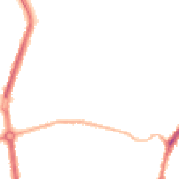 Night-time road noise heatmap for L9 8BP