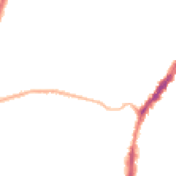 Night-time road noise heatmap for L9 8DH