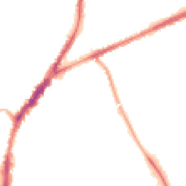 Night-time road noise heatmap for L9 9AR