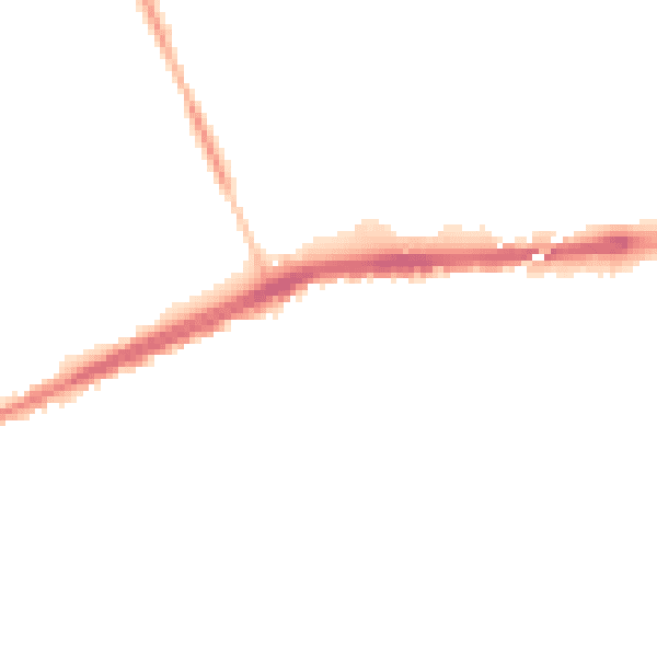 Night-time road noise heatmap for L9 9DP
