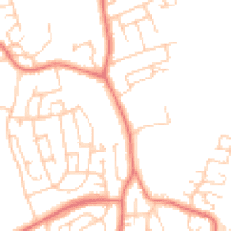 Daytime road noise heatmap for LA13 0AD