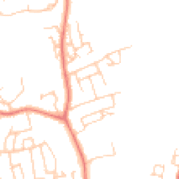 Daytime road noise heatmap for LA13 0AJ