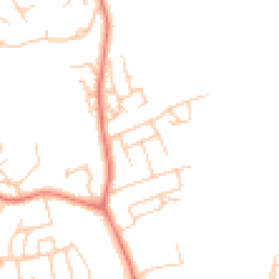 Daytime road noise heatmap for LA13 0AL