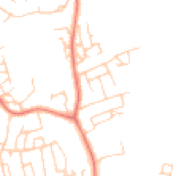 Daytime road noise heatmap for LA13 0AS