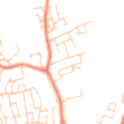 Daytime road noise heatmap for LA13 0AU