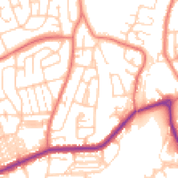 Daytime road noise heatmap for LA13 0BH