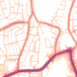 Daytime road noise heatmap for LA13 0BW
