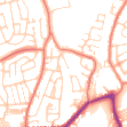 Daytime road noise heatmap for LA13 0BY
