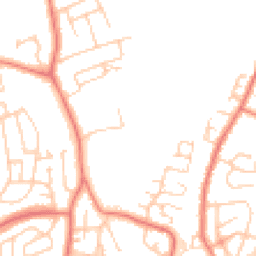 Daytime road noise heatmap for LA13 0DQ