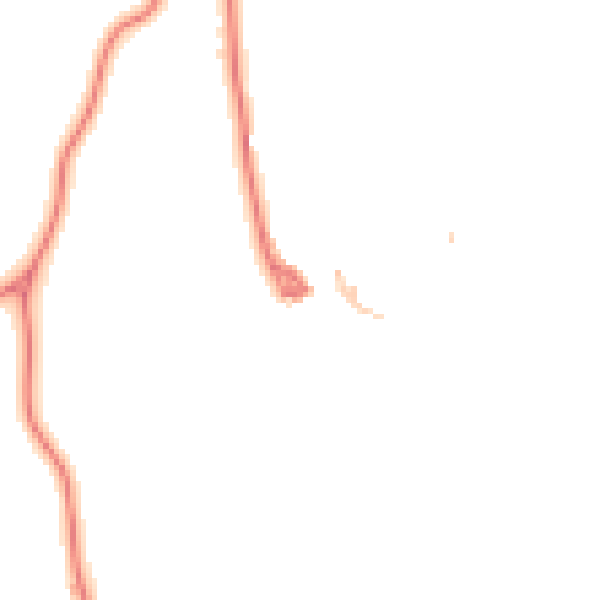 Daytime road noise heatmap for LA13 0LX