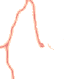 Daytime road noise heatmap for LA13 0LY