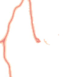 Daytime road noise heatmap for LA13 0LZ