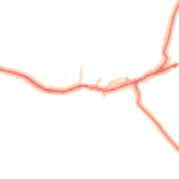 Daytime road noise heatmap for LA13 0NH