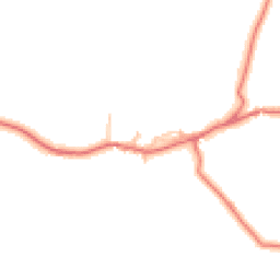 Daytime road noise heatmap for LA13 0NL
