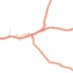 Daytime road noise heatmap for LA13 0NP