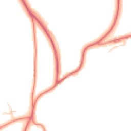 Daytime road noise heatmap for LA13 0PD