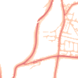 Daytime road noise heatmap for LA13 0PE