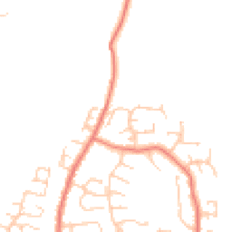 Daytime road noise heatmap for LA13 0RL