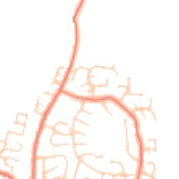 Daytime road noise heatmap for LA13 0RS