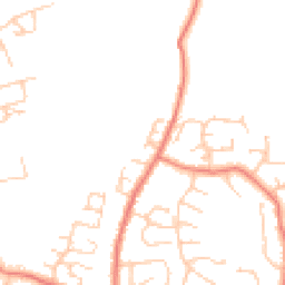 Daytime road noise heatmap for LA13 0TP