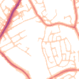 Daytime road noise heatmap for LA13 9DU