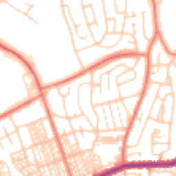 Daytime road noise heatmap for LA13 9PS