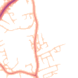 Daytime road noise heatmap for LA13 9UA