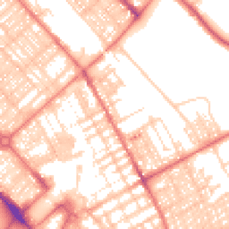 Daytime road noise heatmap for LA14 1AN